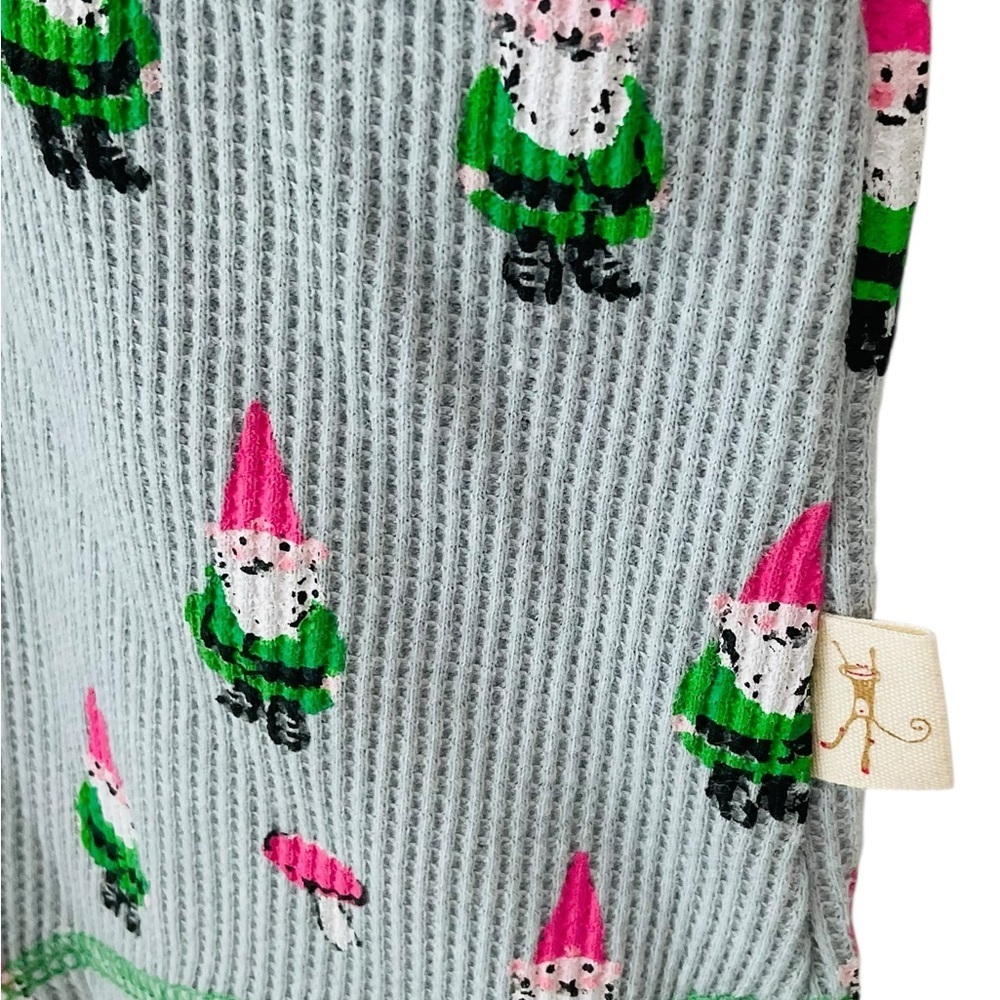 Munki Munki Gnome Sleep Shirt Nightgown Gray Medium - Picture 5 of 7